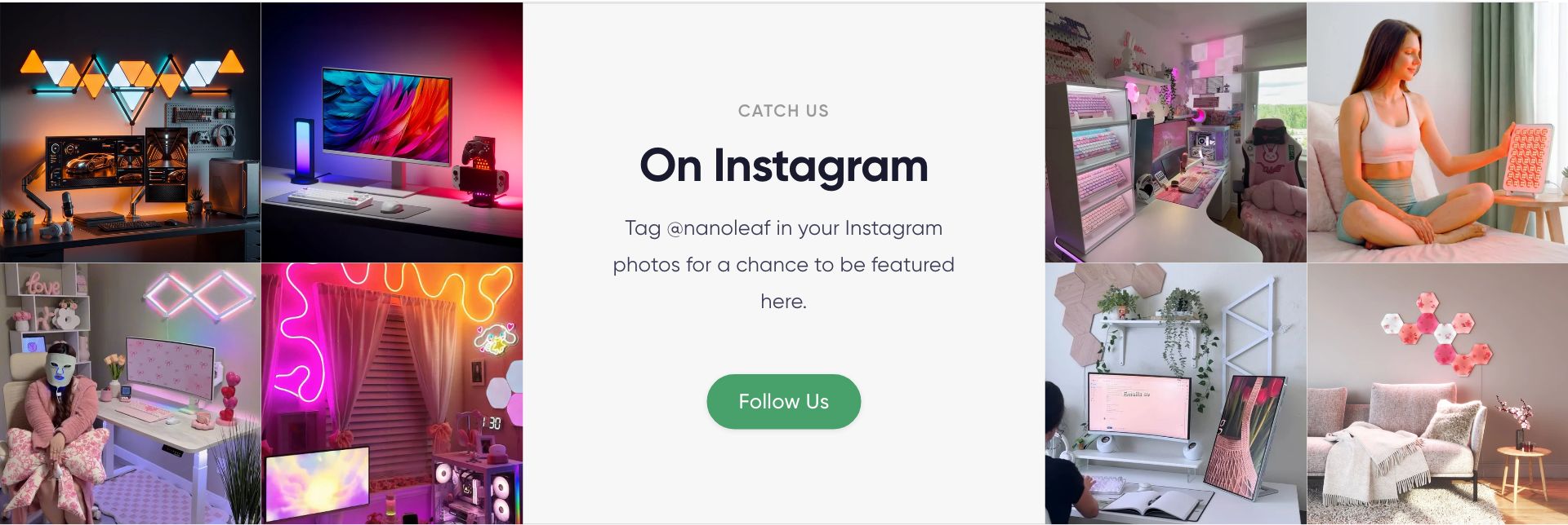 Live capture of the Instagram Gallery section