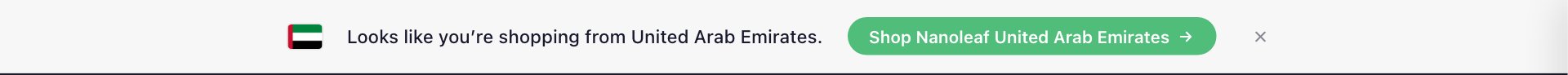 Live capture of the Market suggestion banner section